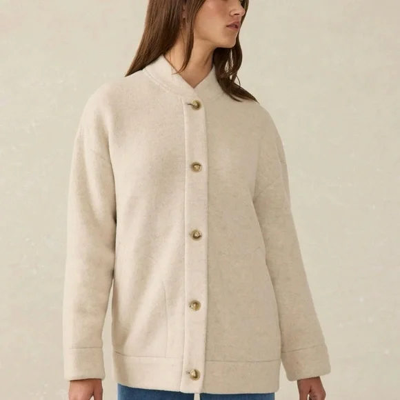 Faherty Oatmeal melange jacket - Picture 2 of 5